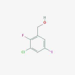 molecular formula C7H5ClFIO B6322115 (3-Chloro-2-fluoro-5-iodophenyl)methanol CAS No. 1000162-10-6