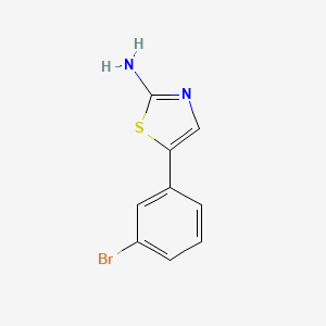 molecular formula C9H7BrN2S B6322153 5-(3-Bromophenyl)thiazol-2-amine, 95% CAS No. 959986-17-5