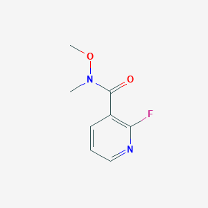 molecular formula C8H9FN2O2 B6322183 2-氟-N-甲氧基-N-甲基烟酰胺 CAS No. 949154-26-1