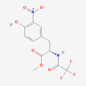 molecular formula C12H11F3N2O6 B6322186 (S)-Methyl 3-(4-hydroxy-3-nitrophenyl)-2-(2,2,2-trifluoroacetylamino)propionate CAS No. 5106-00-3