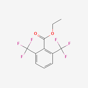 molecular formula C11H8F6O2 B6322195 2,6-Bis-trifluoromethyl-benzoic acid ethyl ester, 97% CAS No. 38570-08-0