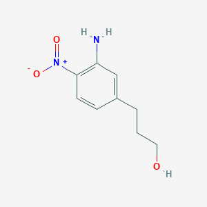 molecular formula C9H12N2O3 B6322198 3-(3-Amino-4-nitrophenyl)-1-propanol CAS No. 849235-84-3
