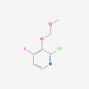 molecular formula C7H7ClINO2 B6322227 2-Chloro-4-iodo-3-(methoxymethoxy)pyridine CAS No. 1207973-14-5