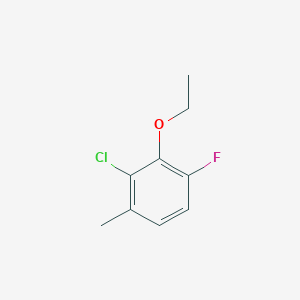 molecular formula C9H10ClFO B6322292 2-Chloro-3-ethoxy-4-fluoro-1-methylbenzene CAS No. 1807258-33-8