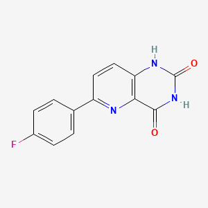 molecular formula C13H8FN3O2 B6322315 6-(4-Fluoro-phenyl)-pyrido[3,2-d]pyrimidine-2,4-diol, 95% CAS No. 917758-91-9