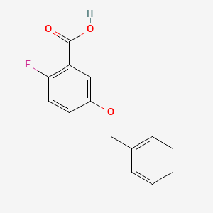 molecular formula C14H11FO3 B6322389 5-(Benzyloxy)-2-fluorobenzoic acid CAS No. 1148146-72-8