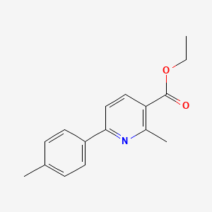 molecular formula C16H17NO2 B6322410 Ethyl 2-methyl-6-p-tolylpyridine-3-carboxylate CAS No. 271597-75-2