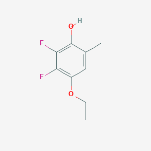 molecular formula C9H10F2O2 B6322414 4-乙氧基-2,3-二氟-6-甲基苯酚 CAS No. 886037-78-1