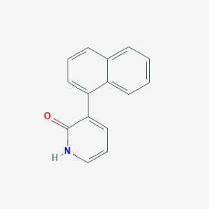 molecular formula C15H11NO B6322471 2-Hydroxy-3-(naphthalen-1-yl)pyridine, 95% CAS No. 1261892-85-6