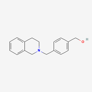 molecular formula C17H19NO B6322493 [4-(3,4-Dihydro-1H-isoquinolin-2-ylmethyl)-phenyl]-methanol, 95% CAS No. 888070-03-9