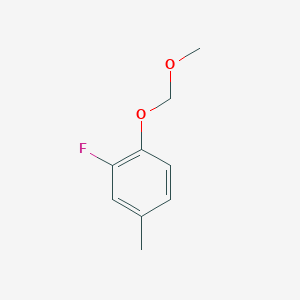 molecular formula C9H11FO2 B6322552 2-Fluoro-1-(methoxymethoxy)-4-methylbenzene CAS No. 2586126-48-7