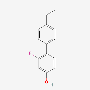 molecular formula C14H13FO B6322556 4-(4-Ethylphenyl)-3-fluorophenol, 95% CAS No. 1261943-32-1
