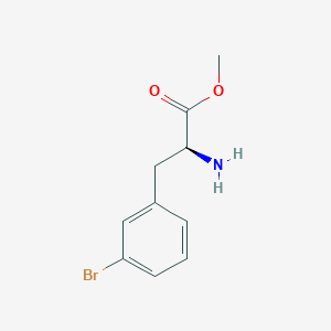 molecular formula C10H12BrNO2 B6322591 Methyl (S)-2-amino-3-(3-bromophenyl)propanoate (H-L-Phe(3-Br)-OMe) CAS No. 875782-96-0