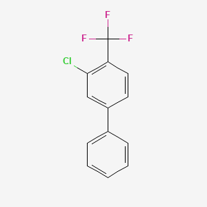 molecular formula C13H8ClF3 B6322615 3-氯-4-(三氟甲基)联苯；98% CAS No. 933674-79-4