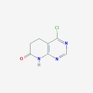 molecular formula C7H6ClN3O B6322625 4-Chloro-5,6-dihydropyrido[2,3-d]pyrimidin-7(8H)-one CAS No. 893444-36-5