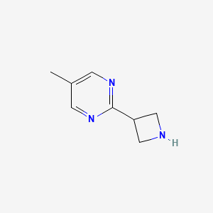 molecular formula C8H11N3 B6322633 2-(Azetidin-3-yl)-5-methylpyrimidine CAS No. 1237171-23-1