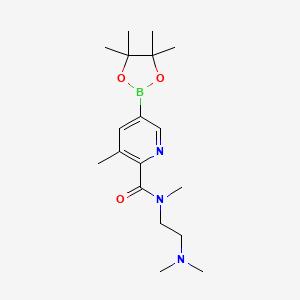 6-((2-(Dimethylamino)ethyl)(methyl)carbamoyl)-5-methylpyridine-3-boronic acid pinacol ester