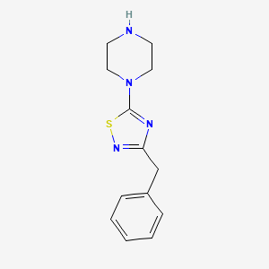 molecular formula C13H16N4S B6322722 1-(3-Benzyl-1,2,4-thiadiazol-5-yl)piperazine CAS No. 1029718-76-0