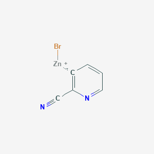 molecular formula C6H3BrN2Zn B6322760 (2-Cyanopyridin-3-yl)zinc bromide, 0.25 M in THF CAS No. 1226800-07-2