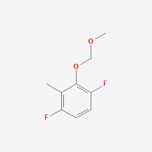 molecular formula C9H10F2O2 B6322766 1,4-Difluoro-2-(methoxymethoxy)-3-methylbenzene CAS No. 1046781-30-9