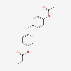 molecular formula C18H18O4 B6322802 Bisphenol F acetate propionate, epoxy curative, EC-298 CAS No. 1071466-53-9
