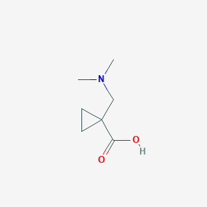 molecular formula C7H13NO2 B6322826 1-[(Dimethylamino)methyl]cyclopropanecarboxylic acid CAS No. 633335-75-8