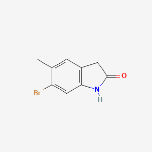 molecular formula C9H8BrNO B6322837 6-Bromo-5-methyl-indolin-2-one CAS No. 1260851-75-9