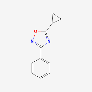 molecular formula C11H10N2O B6322852 5-环丙基-3-苯基-[1,2,4]恶二唑 CAS No. 884637-65-4