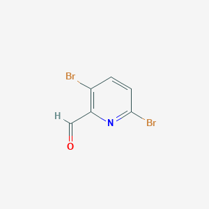 molecular formula C6H3Br2NO B6322927 3,6-Dibromopyridine-2-carboxaldehyde CAS No. 1215183-85-9