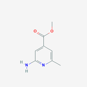 molecular formula C8H10N2O2 B6322934 Methyl 2-amino-6-methylisonicotinate CAS No. 1029128-50-4