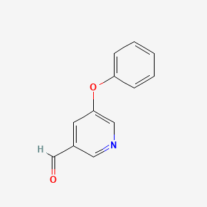 molecular formula C12H9NO2 B6322958 5-Phenoxypyridine-3-carbaldehyde CAS No. 936344-54-6