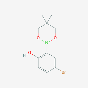 4-Bromo-2-(5,5-dimethyl-1,3,2-dioxaborinan-2-yl)phenol