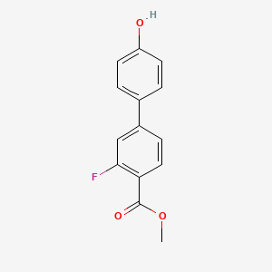 4-(3-Fluoro-4-methoxycarbonylphenyl)phenol, 95%