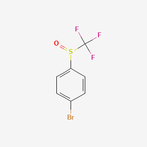 molecular formula C7H4BrF3OS B6323038 4-(Trifluoromethylsulfinyl)bromobenzene CAS No. 4589-43-9