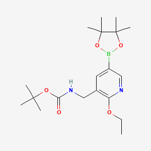 5-(Boc-Aminomethyl)-6-ethoxypyridine-3-boronic acid pinacol ester