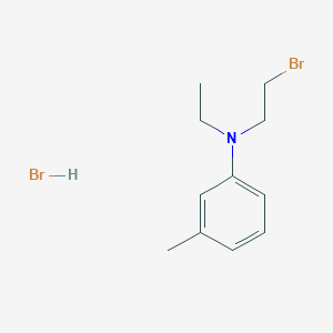 molecular formula C11H17Br2N B063231 N1-(2-Bromoethyl)-N1-ethyl-3-methylaniline hydrobromide CAS No. 195390-17-1