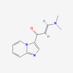 molecular formula C12H13N3O B6323145 (E)-3-(Dimethylamino)-1-(3-imidazo[1,2-a]pyridyl)-2-propen-1-one CAS No. 878804-63-8