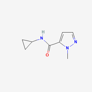 molecular formula C8H11N3O B6323147 N-Cyclopropyl-1-methyl-1H-pyrazole-5-carboxamide CAS No. 1052622-09-9