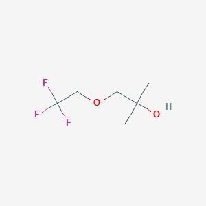 molecular formula C6H11F3O2 B6323166 2-Methyl-1-(2,2,2-trifluoroethoxy)propan-2-ol, 98% CAS No. 1262415-59-7