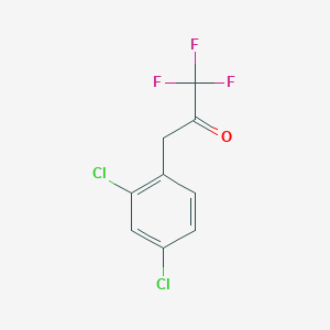 molecular formula C9H5Cl2F3O B6323171 3-(2,4-Dichlorophenyl)-1,1,1-trifluoroacetone CAS No. 1231244-97-5