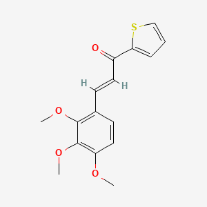molecular formula C16H16O4S B6323220 (2E)-1-(Thiophen-2-yl)-3-(2,3,4-trimethoxyphenyl)prop-2-en-1-one CAS No. 53094-47-6