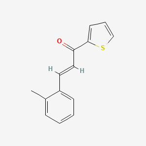 molecular formula C14H12OS B6323223 (2E)-3-(2-Methylphenyl)-1-(thiophen-2-yl)prop-2-en-1-one CAS No. 53094-46-5