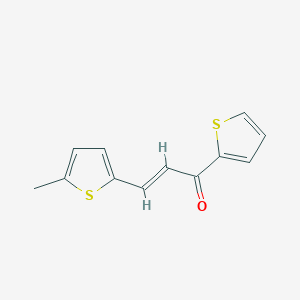 molecular formula C12H10OS2 B6323230 (2E)-3-(5-Methylthiophen-2-yl)-1-(thiophen-2-yl)prop-2-en-1-one CAS No. 100952-93-0