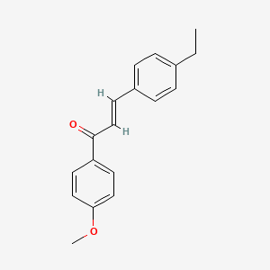 molecular formula C18H18O2 B6323249 (2E)-3-(4-Ethylphenyl)-1-(4-methoxyphenyl)prop-2-en-1-one CAS No. 1181800-69-0