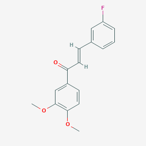 (2E)-1-(3,4-Dimethoxyphenyl)-3-(3-fluorophenyl)prop-2-en-1-one