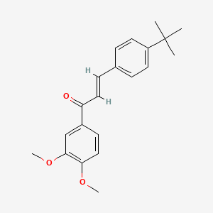 molecular formula C21H24O3 B6323276 (2E)-3-(4-tert-Butylphenyl)-1-(3,4-dimethoxyphenyl)prop-2-en-1-one CAS No. 1354941-24-4