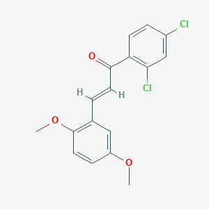 molecular formula C17H14Cl2O3 B6323283 (2E)-1-(2,4-Dichlorophenyl)-3-(2,5-dimethoxyphenyl)prop-2-en-1-one CAS No. 1177780-04-9