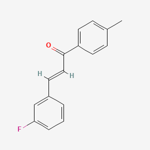 molecular formula C16H13FO B6323293 (2E)-3-(3-Fluorophenyl)-1-(4-methylphenyl)prop-2-en-1-one CAS No. 13565-41-8