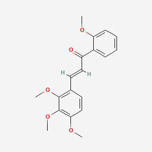 molecular formula C19H20O5 B6323350 (2E)-1-(2-Methoxyphenyl)-3-(2,3,4-trimethoxyphenyl)prop-2-en-1-one CAS No. 1043387-44-5