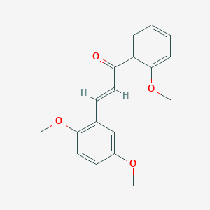 molecular formula C18H18O4 B6323366 (2E)-3-(2,5-Dimethoxyphenyl)-1-(2-methoxyphenyl)prop-2-en-1-one CAS No. 219299-46-4